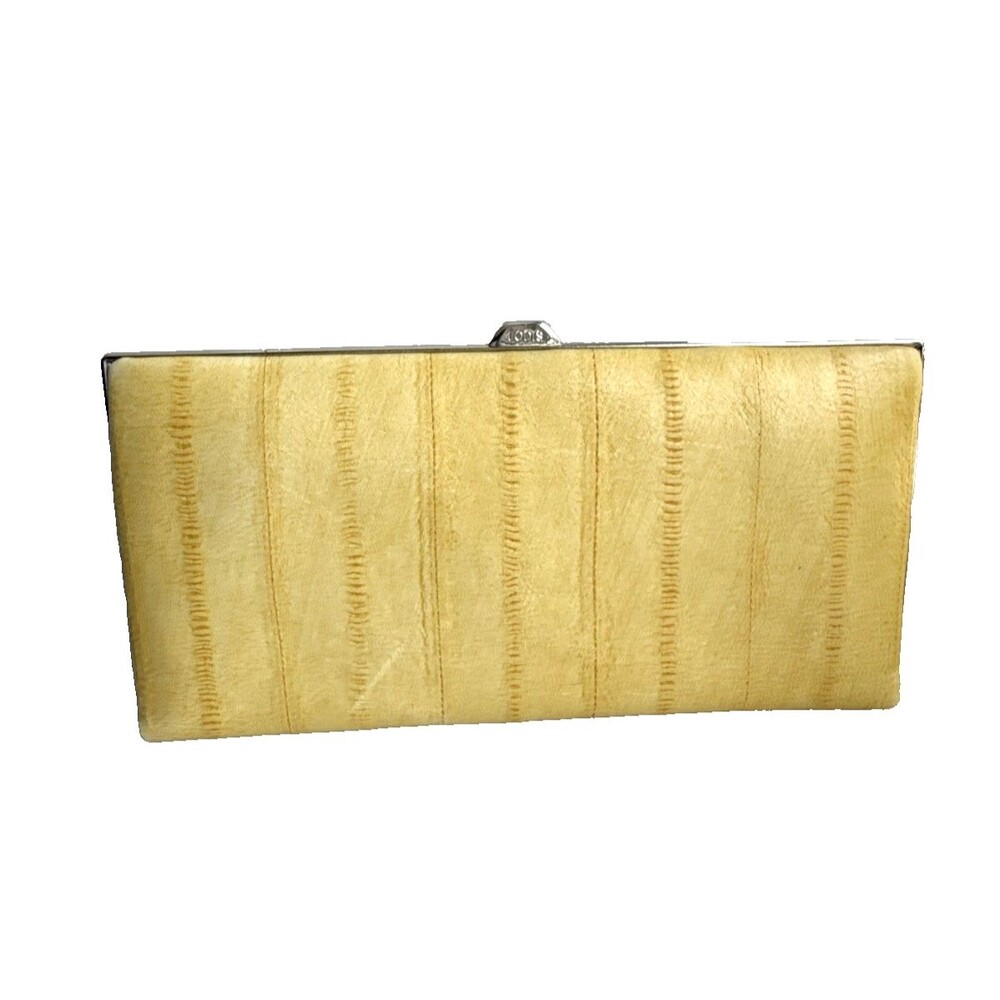 Lodis Yellow Framed Leather Clutch Wallet